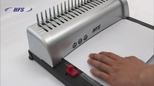 HFS (R) 21 Hole Punch Binding Comb Machine with 10pcs Plastic Binding Combs - Paper Scrapbook for A4