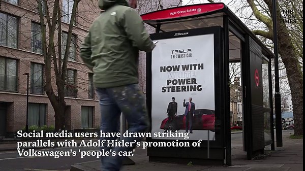 Trump's Tesla Car Show With Musk Compared to Hitler Promoting the 'People's Car' With Volkswagen: 'History Really Repeats'