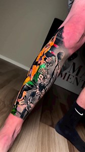 Full wrap around of this NBA lower leg !! Bill Russell Dennis Rodman Kobe Bryant Pau Gasol Rajon Rondo Inkjecta Intenze Tattoo Ink Cheyenne Professional Tattoo Equipment Tattoo Wipe Outz Gorilla Glove #mambaglide | Steve Butcher