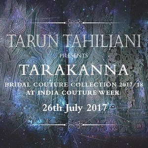 Tarun Tahiliani Presents the Bridal Couture and Occasion Wear 2017 Collection "Tarakanna" at #IndiaCoutureWeek 26th July 2017 Fashion Design Council of India #ICW2017 #Tarakanna #Couture #Couture2017 #BridalWear #OccasionWear #Stardust #TTxSwarovski #FashionDesignCouncilofIndia Courtesy: #TarunTahiliani | Nari