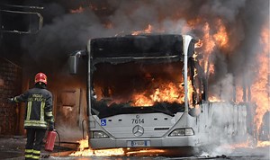 BREAKING: Bus explodes in Italian tourist hotspot - fire crews tackle