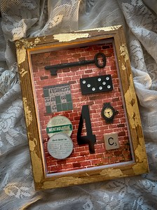Brick and Momentos - Assemblage Shadow Box - Etsy Canada