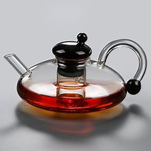 [Hot Item] Heat Resistant Borosilicate Glass Tea Set Glass Teapot with Cup