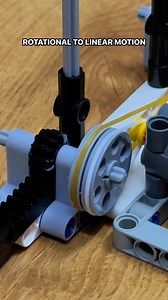 Rotational to Linear Motion #mechanism #mechanical #lego #machine #gears #technic #gearrack | Bricks Master Builders