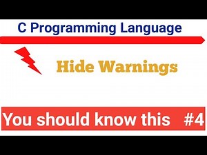 Hide warnings from C program |pragma warn directive