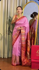 1.3K views | Elegant Rajasthani Saree Paired with Stunning Temple...