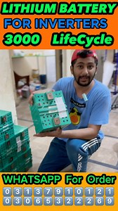 Deep Cycle Lithium Phosphate Battery For Ebike And Solar #solar #ebike #battery # | Maaz Electronics