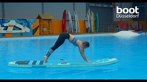 5.1K views · 65 reactions | 律 After an exciting day at the fair we wish you a relaxing evening ... tomorrow and next weekend you can finish it off with SUP Yoga in hall 8a! | boot Düsseldorf | Facebook
