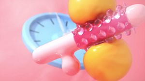 2 Pcs Silicone Penis Sleeve Girth Enhancer Sleeve CockSleeve for Men Erection,with Large Particles Penis Enlarger,Cock Rings for Men Delay Ejaculation,Adult Sex Toys for Couples,Pink