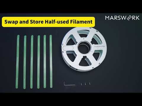 Fast,stable filament swaps on MarsWork Aluminum Spool.