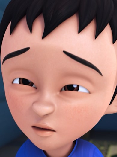 Upin dan Ipin Minta Maaf kepada Fizi di Ramadhan
