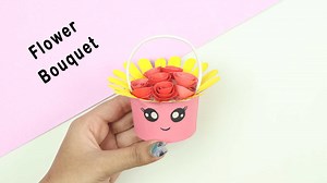 68K views · 1.4K reactions | DIY Paper Flower Bouquet | Beautiful Paper Paper Basket | How to Make Paper Bouquet Tutorial #flowerbasket#PaperBouquet #FlowerBouquet #PaperFlowersBouquet #PaperFlowers #PaperCraft #GiftIdea #PaperGIft #BeautifulGift #PaperCraft #BouquetCraft | Ezzy Crafts DIY | Facebook
