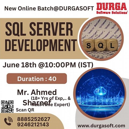 🚀 New Online Batch Alert @ DURGASOFT!