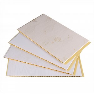 [Hot Item] 400X8.5mm Laminate Wood Plastic Composite Wall Panel for Hotel Wall Decoration