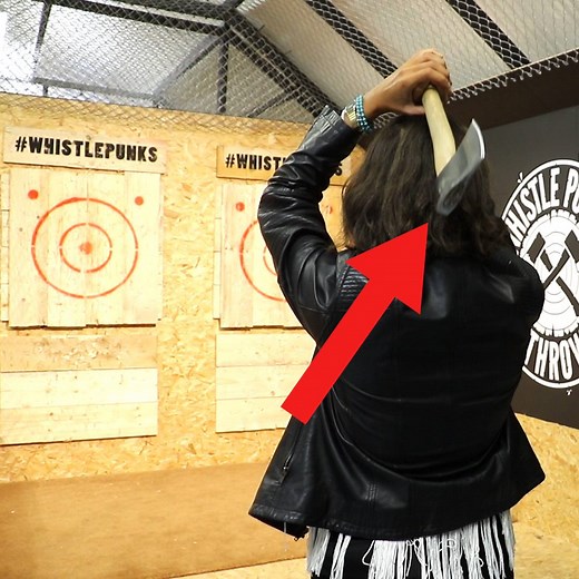 We checked out Whistle Punks Urban Axe Throwing - London, an axe throwing class where you sling a 14-inch axe at a wooden target. | Insider International