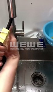 WEWE Kitchen Faucet with Pull Down Sprayer and Soap Dispenser, Matte Black High Arc Single Handle Stainless Steel Sink Faucet, Suitable for Farmhouse, RV & Laundry