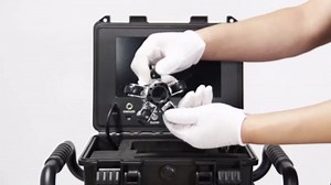 Sewer Inspection Camera with 512HZ Self-Leveling Adjustable LEDs Dual-Lens Borescope 1080P Sewer Camera Meter Counter 5/7MM Fiberglass Cable for Sewer, Drain & Duct Pipe Plumbing