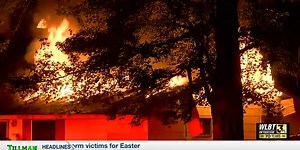 Kentwood Drive home goes up in flames in Jackson