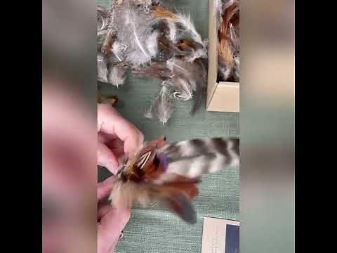 Make a feather hat pin with me.