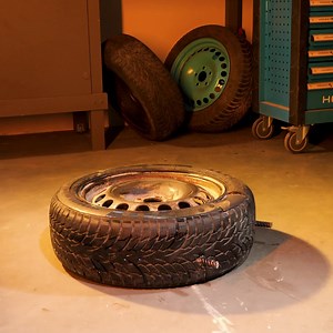 23K views · 67 reactions | Pouring Cement In a Tire To Make a Vise! Thanks for watching! Please be aware that this video is for entertainment purposes only and techniques shown should not be attempted at home! | Handy Panda | Facebook