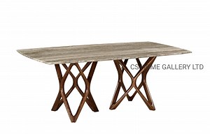 [Hot Item] Modern Unique Rectangular Shape Natural Marble Dining Table Rectangular Dining Set Table