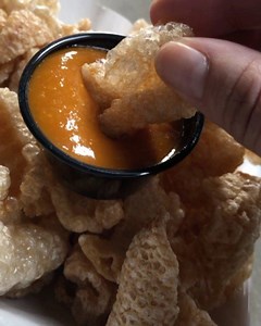 Fresh pork rinds with MBG Horseradish BBQ! #mandevillebeergarden #beerhere #beergarden #craftbeer #draftbeer #porkrinds #chicharones #horseradishbbqsauce #sarasota #srq #srqbeerscene #srqfood #srqeats | Mandeville Beer Garden | Facebook