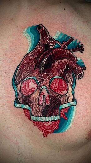Here’s a heart-and-skull mashup I got to do for Morris — had an absolute blast putting my own style and flavor into this one. Big thanks to Chris for the killer idea and for giving me the freedom to run with it! #tattoo #tattoos #ink #skulltattoo #hearttattoo #tattooart | Tattoos by Jake Reynolds