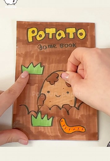 DIY Cute Potato Game Book Tutorial for Kids