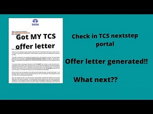 TCS offer letter || Accept it || Choose preference || location and stream