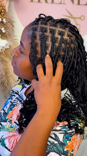 #hairinspo #braidlove #wiganbraider #knotlessbraids #shortbohobraids | Beauty by Irene