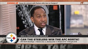 Stephen A. Smith is not confident in the Pittsburgh Steelers' chances to win the AFC North over the Baltimore Ravens. | ESPN First Take