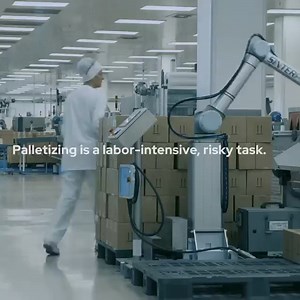 5.1K views · 154 reactions | When life gives you pallets, get a robot  Palletizing is a labor-intensive and repetitive task that can be physically and mentally draining – regardless of the weight of the items involved. Take note from Unilever, Nortura SA, RNB, and many others – automate and optimize 料 #robotics #automation #palletizing | Universal Robots | Facebook