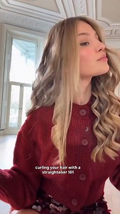 Hot girls can curl their hair with a straightener 🫢 the NEW cherry chronos hair straightener has your name written all over it. 🍒💋 #straightenercurls #curlyourhair #curls | ghd