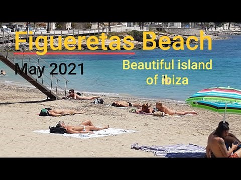 Figueretas Beach Ibiza| topless woman on the beach|Legal ang maghubad sa beach sa ibiza|Spain