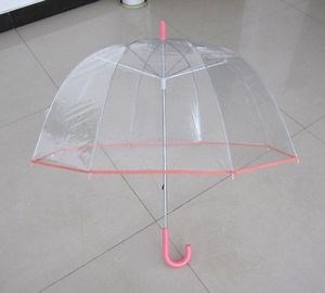 [Hot Item] Straight Manual Clear Transparent Apollo Umbrella Custom Logo Printing