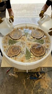 2.7K views · 74 reactions | The 'Botanical Suspension' Side Table #epoxy #epoxyresin #homeimprovement | Inspiring Designs | Facebook