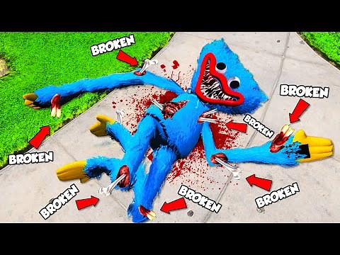 Breaking EVERY BONE as HUGGY WUGGY In GTA 5!
