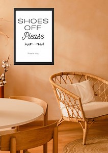 Printable Shoes off Please - Etsy Canada