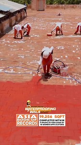 1K views | Breaking barriers and setting records! The largest area waterproofing, completed entirely by an incredible team of skilled women. #AsiaBookofRecords #ABR #BreakingBarriers #recordbreakingteam #empoweredwomen #waterproofingexperts #LargestAreaWaterproofing #womenatwork #BUILDINGDOCTOR | Asia Book of Records | Facebook