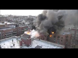 FDNY Drone Deployed at Queens 5-alarm fire 4-11-17 (Video 2 of 2)