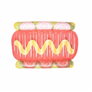 [Hot Item] Custom Pool Float Hot Dog Inflatable Floating Pool Raft Inflatable Lilo Mattress