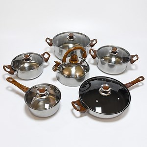 [Hot Item] Low Cheap Price Kitchen Pots Sets Cooking Stainless Steel Set of Stainless Steel Pots Stainless Steel Pot Set Cookware Cooking Set Stainless Steel Cookware Set