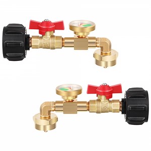 [Hot Item] Qcc1 Propane Refill Elbow Adapter with Gauge and on/off Control Valve