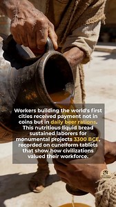 Ancient Mesopotamian workers were paid in beer rations as part of their daily compensation. #history #ancient #facts | Mysteries Knowledge