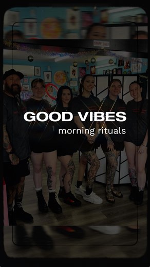 Good Vibrations Tattoo Studio on Instagram: "Morning rituals with the Good Vibes team 🌞☕️"