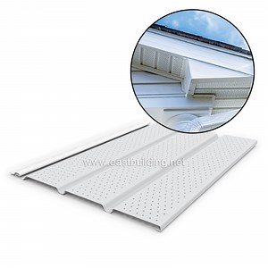 [Hot Item] House Outdoor Eave Panel Facade Balcony Ceiling Decoration PVC Vinyl Soffit Board