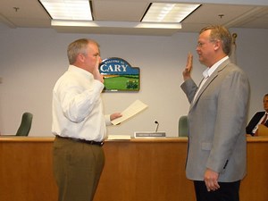 Cary Village Board Members Sworn in