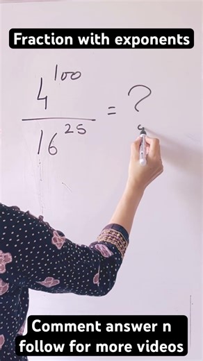 Fraction with exponents ! | #educationalshorts #archanagodsepadwal #maths #trendingshorts #mathsshor