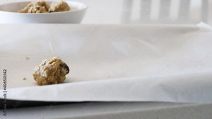 Making Homemade Oatmeal Raisin Cookies