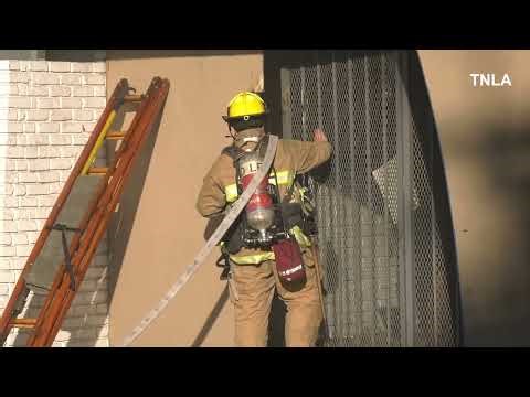 LAFD in Action! Reseda Commercial Structure Fire